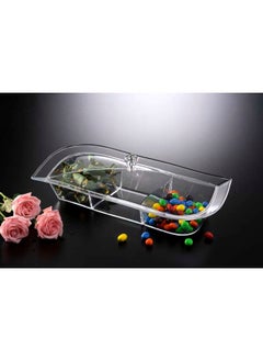 اشتري Acrylic 3 Compartment Candy Serving Set 42 cm في الامارات