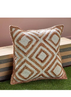 اشتري Eco Handmade Jute Filled Cushion - 50x50 cm في السعودية