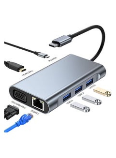 Buy USB-C 7-Port Multiport Adapter support for 4K in Saudi Arabia