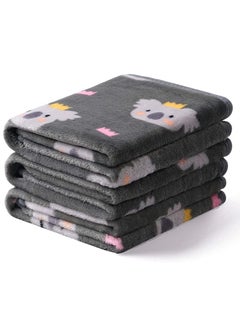 اشتري 1 Pack 3 Blankets, Super Soft Fluffy Cute Bone Pattern Pet Blanket Flannel Throw for Dog Puppy Cat في الامارات