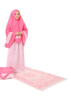 Buy Kids' Unique Prayer Dress Garment with Prayer Mat: Made in Turkey, this one-of-a-kind prayer outfit blends fashion with coziness. in UAE