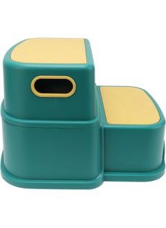 Buy Toddler Step Stool for Bathroom Sink 2 Step Stool for Kids Toilet Potty Training Non-Slip Kid Plastic Stools with Handle in UAE