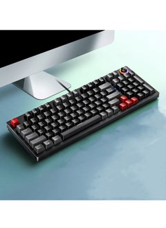 Buy New K700 luminous mechanical keyboard gaming keyboard multi-function knob 96-key wired color matching computer keyboard in Saudi Arabia