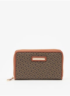 Buy Women's Monogram Print Zip Around Wallet in Saudi Arabia