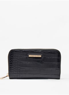 Buy Women's Textured Zip Around Wallet in UAE