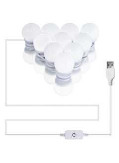 اشتري 10-LED Bulb Vanity Mirror Light White في الامارات