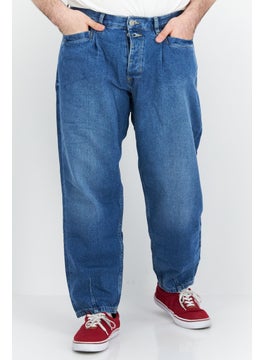 Buy Men Balloon Fit Washed Denim Jean, Blue in Saudi Arabia