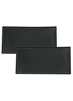 Buy Coffee Rubber Service Mat Non Slip Set Of 2 Dish Glass Drying Flexible Coasters Leakproof Baritsa Shops Restaurant Kitchen Counter Top Size 30x15CM in Saudi Arabia