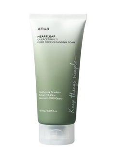 Buy Anua heartleaf quercetinol pore deep cleansing foam 150 ml in Saudi Arabia