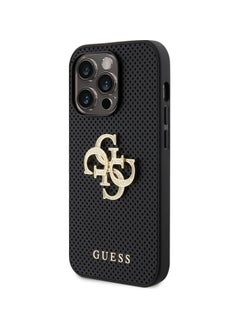 اشتري Guess Perforated PU 4G Glitter Case For iPhone 15 Pro Max (Black) في الامارات