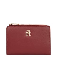 Buy Women's Th Distinct Slim Wallet - Faux Leather, Red in Saudi Arabia