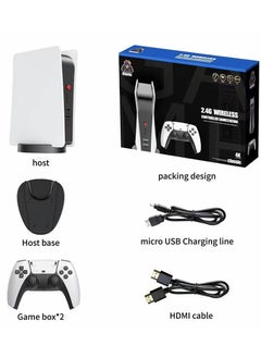 اشتري 4K Built-in 15000 Games 2.4G Wireless Controller 9 Simulators HDMI Double Joystick Built-in Stereo for Handle Game Console في الامارات