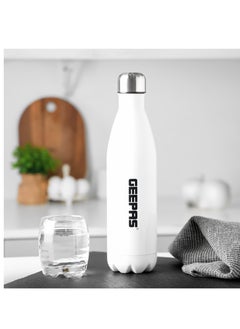 Buy Geepas 750 ML Stainless Steel Vacuum Flask GVF27020, Double Wall Insulation for Hot and Cold Beverages, Comfortable to Hold and Easy to Carry, Suitable for Indoor and Outdoor Use in UAE