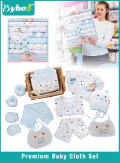 Buy 18PCS Newborn Baby Gifts Set, Newborns Layette Gift for Girl Boys, Infant Essential Clothes Accessories, Premium Cotton Babies' Pant and Top Sets, with Beautifully Packaged Boxes and Prints in UAE