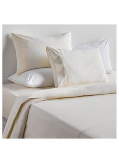 Buy Eternity Cotton Percale 325 Thread Count 3-Piece King Duvet Cover Set - 230x220 cm in Saudi Arabia