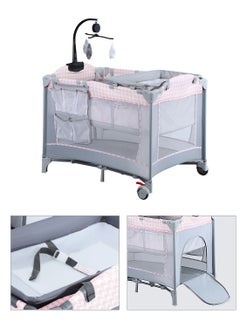 Buy Portable Baby Nursery Center Baby Playard Foldable Baby Crib with Changing Table in UAE