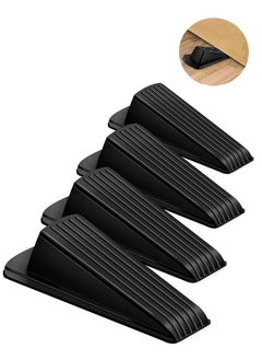 Buy 4 Pack Door Stopper Set Slip Resistant Heavy Duty Design Door Stops Work on All Surfaces Carpet Floors in Saudi Arabia