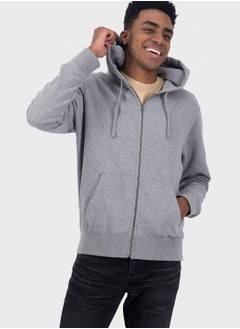 اشتري Essential Zip Through Hoodie في الامارات