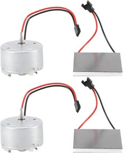 Heat Powered Stove Fan Motor Replacement Kit – Electric Motor Set For Wood Burner Fans (Metal, 1/2 Pattern)