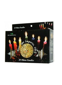 Buy Set of 20 Small Blue Chime Candles 4 Inch in UAE