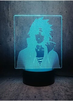 اشتري Naruto Sasuke photo 3D LED lamp cartoon man Multicolor Night Light children room decor exhibition bulb moon light في الامارات