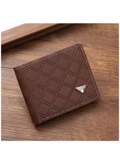 اشتري New Fashion Casual Plaid Multi Card Wallet في الامارات