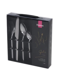 اشتري Fissman 24-Piece Cutlery Set Eliz Series Premium Stainless Steel Flatware Set Elegant Design For Dining Complete Set For 6 Durable And Dishwasher Safe في الامارات