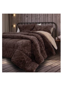 Buy quilt set Spanish fur 3 pieces size 220 x 240 cm model 694 from Family Bed in Egypt