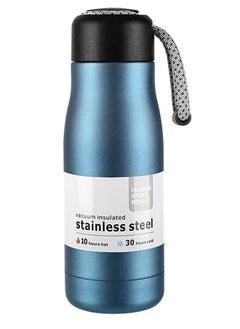 Buy Stainless Steel Vacuum Insulated Bottle Sports Water Bottle 380ml-Blue in Egypt