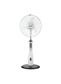 اشتري live with quaality RECHARGEABLE PEDESTAL FAN 16 inch Oscillation 3 Speed 6 BRIGHT LED High Quality Rechargeable Battery في السعودية