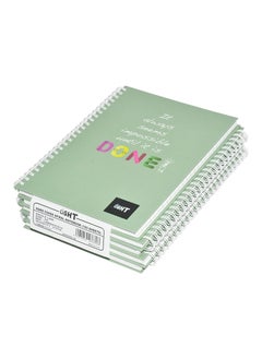 اشتري Light Spiral Hard Cover Notebook, Single Ruled, 100 Sheet, A5 Size, 5 Piece - LINBSA51512 في الامارات