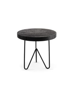 Buy Paulo Wooden Decorative Stand Dia15X15Cm - Black in UAE