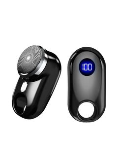 Buy Mini Portable Electric Shaver Pocket Size Razor Suitable for Home Car Travel Black in Saudi Arabia