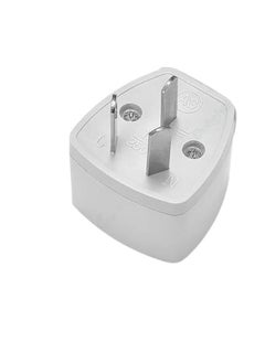 Buy Universal 3 Pin AU white Travel adapter for Australia, New Zealand in UAE