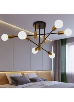 Buy Mid Century Sputnik Chandelier Modern Adjustable Ceiling Lighting 6 Lights Industrial Mount Pendant Light Fixture for Kitchen Living Dining Room Bedroom Foyer in Saudi Arabia