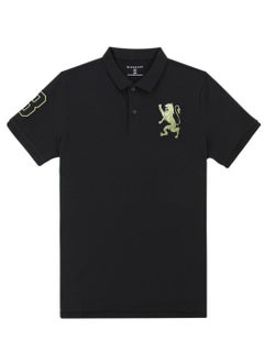 اشتري Men's Lion Polo - Black في السعودية