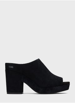 Buy Suede Florence Mid Heel Slip On in Saudi Arabia