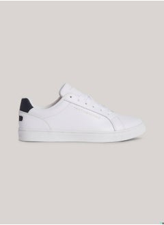 Buy Women's Essential Leather Cupsole Trainers -  Leather upper, White in Saudi Arabia