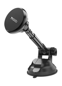 Buy Magnetic car Phone Mount, with 6 Powerfull Magnets Adjustable Telescopic Arm Dashboard Wind Shield car Phone Mount Holder in Saudi Arabia