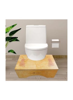 اشتري Bathroom Footrest - A Sanitary Footstool And Medical Specifications For Treating Constipation And Other Problems (Wooden Footstool Set As Shown In Picture 2) في مصر