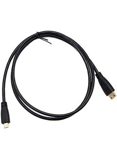 اشتري Micro Hdmi Type D Male To Mini Hdmi Type C Male Connector Adapter Cable Cord (3.3Feet 1Pack) في الامارات