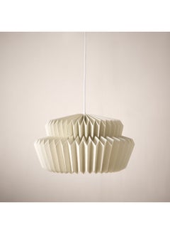 Buy Tasha Metal Pendant Lamp with Canopy and Paper Shade 40 x 150 x 40 cm in Saudi Arabia