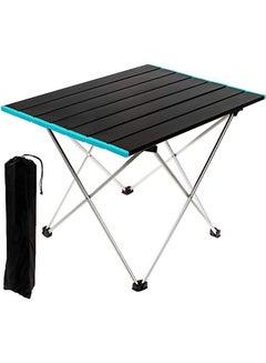 Buy Camping Table - Ultralight Small Folding Table with Aluminum Table Top and Carry Bag, Beach Table for Outdoor, Picnic, BBQ, Cooking, Home Use in Saudi Arabia