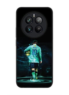 Buy Rugged Black edge case for Realme 12 Pro / Realme 12 Pro Plus 5G, Slim fit Soft Case Flexible TPU Gel Thin Cover -  Golden Messi in UAE