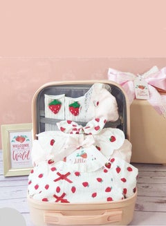 Buy Baby Gift Set Pink Strawberry Theme in UAE