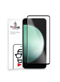 Buy Techie 5D Full Cover 9H Hardness HD Tempered Glass Screen Protector for Samsung Galaxy S23 FE - Anti-Scratch, Anti-Fingerprint, and Bubbles Free Technology in Saudi Arabia