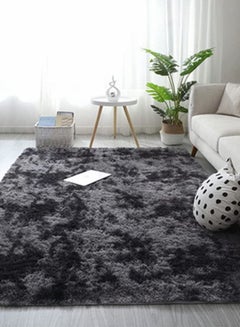 اشتري Rugs, Soft area rug, Shaggy Ultra Soft Anti Slip Non Shedding, For Living Room Area Rugs - Dark gray 160x200cm في السعودية