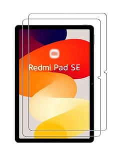 اشتري 2 Pack Tempered Glass Screen Protector For Xiaomi Redmi Pad SE 11 inch Clear في السعودية