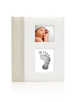 اشتري First 5 Years Baby Memory Book With Cleantouch Baby Safe Ink Pad To Make Baby’S Hand Or Footprint Included Gender Neutral Registry Gift Ivory Classic في السعودية