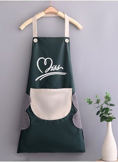 Buy Versatile waitress apron with adjustable neck band green in Saudi Arabia